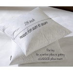 28x28 Euro Throw Pillow Insert-Down Feather Pillow Insert-Cotton Fabric-White
