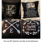 4-Pack 100% Cotton Comfortable Solid Decorative Throw Pillow Case Square Cushion Cover Pillowcase Sublimation Blank Pillow CoversCover Only,No Insert18x18 inch  45x45cm,Black