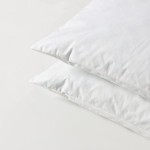 Premium Pillow Inserts 28x28-Shredded Memory Foam Fill-Home Couch Hotel Collection- Euro Decorative Throw Pillow Inserts with Long Support- Cotton Fabric- 2 Pack