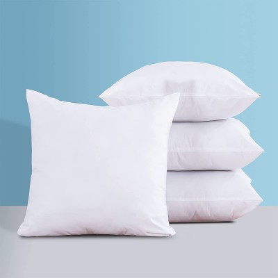 SheSpire 16 x 16 Throw Pillows Insert Set of 4 Standard White Bedding Pillow Indoor Decorative Throw Pillows Insert for Bed Sofa Car Couch Long-Lasting Support