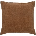 Throw Pillow Covers Brown Decorative Pillow Covers Couch Cover Sofa Pillows Accent Pillows Bed Pillows Square Pillow Covers Micro Chenille Farmhouse Pillow Set of 2 16X16 Inches