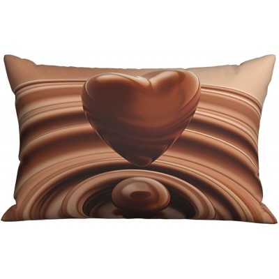 Xaqqiso Pillowcase Chocolate Hold Pillow Covers Home Soft and Cozy Throw Pillow Case with Zippered Pillowcases 20"x 30"