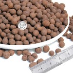 Ceramic Planter Filler Balls Expanded Porous Clay Pebbles Beads 8 LBS Size