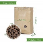Ceramic Planter Filler Balls Expanded Porous Clay Pebbles Beads 8 LBS Size