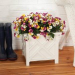 Chippendale Planter White Set of 2