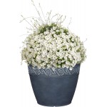 Classic Home and Garden 9413D-515 Corinthian Collection Planter 13" Round Storm