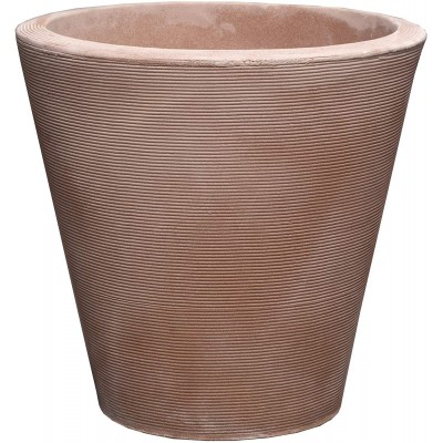 Crescent Garden Madison Planter Double-Walled Plant Pot 26-Inch Weathered Terracotta