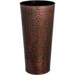 H Potter Large Tall Planter Pots Outdoor Indoor Copper Flower Decorative Weather Resistant Garden Deck Patio GAR568