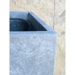 Kante RF0007ABC-C60611 Lightweight Concrete Tall Square Outdoor Set of 3 Planter Slate Gray