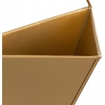 Kate and Laurel Tulla Geometric Planters Set of 3 Gold Sophisticated Set of Planters for Modern Decor