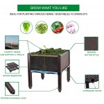 Raised Garden Beds Elevated Planter Box for Outdoor Plants Growing Perfect for Vegetables Flowers Herbs Planting in Patio Balcony 3 Sets