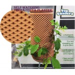 Self-watering Terra Cotta Planter. Terra planter Terraplanter that grow plants on planter surface without soil A Self-irrigate hydroponics planter. Water thru planter wall irrigates plant