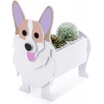 WMJDD Dog Planter Plant Pots-Animal Shaped Cartoon Planter Cute Dog Flower Pots for Garden Flower Cactus Air Plants Office Home Decor Gift Style A8