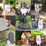 WMJDD Dog Planter Plant Pots-Animal Shaped Cartoon Planter Cute Dog Flower Pots for Garden Flower Cactus Air Plants Office Home Decor Gift Style A8