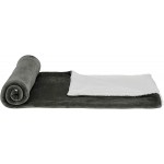 Basics Ultra-Soft Micromink Sherpa Blanket Full or Queen Charcoal
