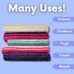 El Paso Designs Mexican Yoga Blanket | Colorful Falsa Serape | Park Blanket Yoga Towel Picnic Beach Blanket Patio Blanket Soft Woven Saddle Blanket Boho Home Décor Black and Gray
