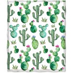 Jekeno Cactus Flower Soft Throw Blanket Smooth Blanket Sofa Chair Bed Office 50"x60"