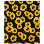 Jekeno Sunflower Blanket Double Sided Print Throw Blanket Soft Warm Lightweight for Adults Women Gift 50"x60"