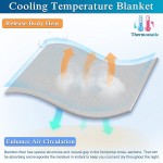 KPBLIS Cooling Bamboo Blankets for Hot Sleepers Lightweight Summer Big Cool Blankets Full Size Thin Bamboo Extra Cool Throw Blankets for Hot Flashes 71x79 inches Light Grey