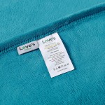Love's cabin Flannel Fleece Blanket Throw Size Teal Throw Blanket for Couch Extra Soft Double Side Fuzzy & Plush Fall Blanket Fluffy Cozy Blanket for Adults Kids or Pet Lightweight,Non Shedding