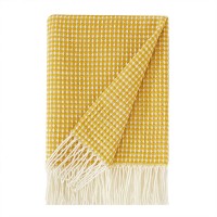 PHF Acrylic Waffle Weave Knit Throw Blanket 50 x 60 inches Lightweight Soft Cozy Decorative Woven Blanket with Tassels for Couch Bed Sofa Chair Home Travel Suitable for All Seasons Ginger