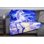 Unicorn Super Soft Plush Fleece Throw Blanket