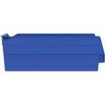 Akro-Mils 30130 Plastic Nesting Shelf Bin Box 12-Inch x 6-1 2-Inch x 4-Inch Blue 12-Pack