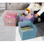 Cube Storage Bins Organizer Container,12x12 Foldable Plastic Storage Bins Basket with Clear Window for Pantry Closet,Toys,Bedroom-Butterfly Set of 4