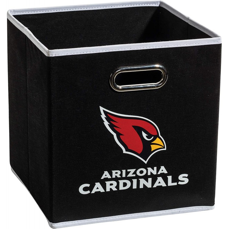 Franklin Sports NFL Team Fabric Storage Cubes Made To Fit Storage Bin Organizers 11x10.5x10.5"