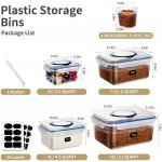 Plastic Storage Bins with Lids Lockcoo 4 Pack Airtight Storage Box Clear Storage Bins with Handle Multipurpose Lidded Home Storage Latch Box Tote Organizing Storage Container