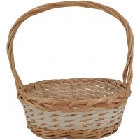 Wald Imports Brown Willow Decorative Storage Basket