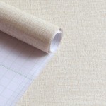 11 Yards Faux Light Beige Grasscloth Linen Wallpaper Peel and Stick Removable Simple Natural Embossed Textured Paper Self Adhesive Room Wall Decoration,32.8 Ft X 17.9 inch