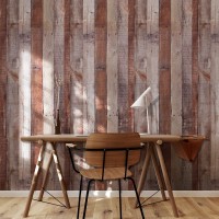 Distressed Wood Wallpaper Wood Peel and Stick Wallpaper 17.71” x 118”Faux Wood Plank Wallpaper Self Adhesive Removable Vintage Wood Look Wallpaper Wall Decorative Vinyl Film Shelf Cover Thicker Film