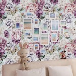 Dvegort Watercolor Floral Wallpaper Self Adhesive Decorative Bedroom Peel and Stick Wallpaper Flower Removable Vinyl Contact Paper for Home Wall 17.7"x118.1"