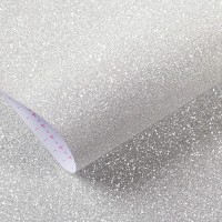 Livelynine Glitter Wallpaper for Bedroom Peel and Stick 15.8x197 Inch Decorative Glitter Contact Paper for Dresser Counters Crafts Girls Room Glitter Vinyl Wrap Alternative to Glitter Paint for Walls