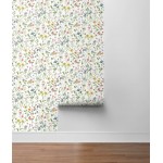 NextWall Farm Floral Peel and Stick Wallpaper Multicolored