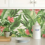 NuWallpaper NU2926 Tropical Paradise Peel & Stick Wallpaper Multi-Color
