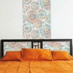 RoomMates RMK9126WP Orange and Blue Boho Medallion Peel and Stick Wallpaper