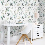 Safiyya Peel and Stick Wallpaper Leaf Contact Paper Floral Wallpaper Removable Wallpaper Waterproof Wallpaper Vinyl Roll for Wall Furniture Cabinet 78.7"x17.7"