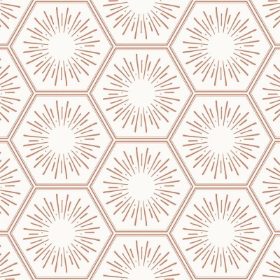 Tempaper Autumn Metallic Bronze Hello Sunshine Removable Peel and Stick Wallpaper 20.5 in X 16.5 ft Made in The USA