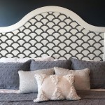 Tempaper Black & Cream Mosaic Scallop Removable Peel and Stick Wallpaper 20.5 in X 16.5 ft Made in the USA