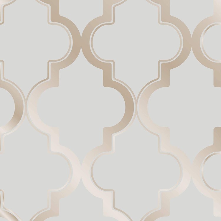 Tempaper Marrakesch | Designer abnehmbare Schale und Stick Wallpaper Bronze Grau 20,5"x 16,5"