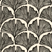 Tempaper x Novogratz Zebra Black Feather Palm Removable Peel and Stick Wallpaper 20.5 in X 16.5 ft Made in The USA