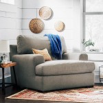 Brand – Stone & Beam Lauren Down-Filled Oversized Living Room Accent Armchair 46"W Slate