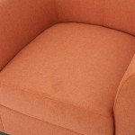 Christopher Knight Home Preston Fabric Club Chair Orange