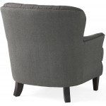 Christopher Knight Home Tafton Fabric Club Chair and Ottoman Set 2-Pcs Set Grey