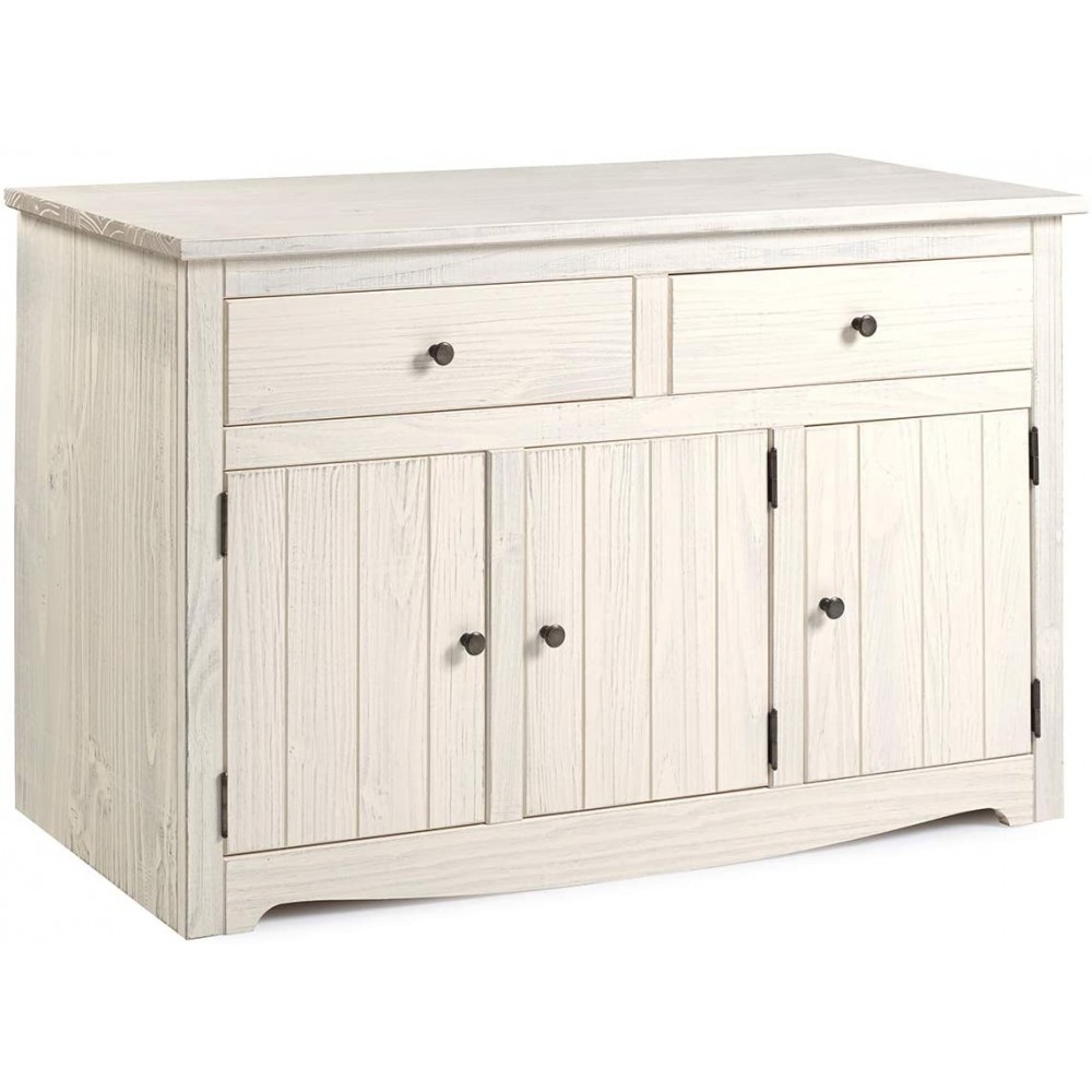 Furniture Dash Wood Buffet Sideboard White Distressed