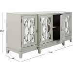 Safavieh Couture Home Madeleine Contemporary Grey Mirrored Sideboard