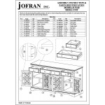 Jofran:  Craftsman 60" Media Unit 60"W X 19"D X 32"H Antique Blue Finish Set of 1