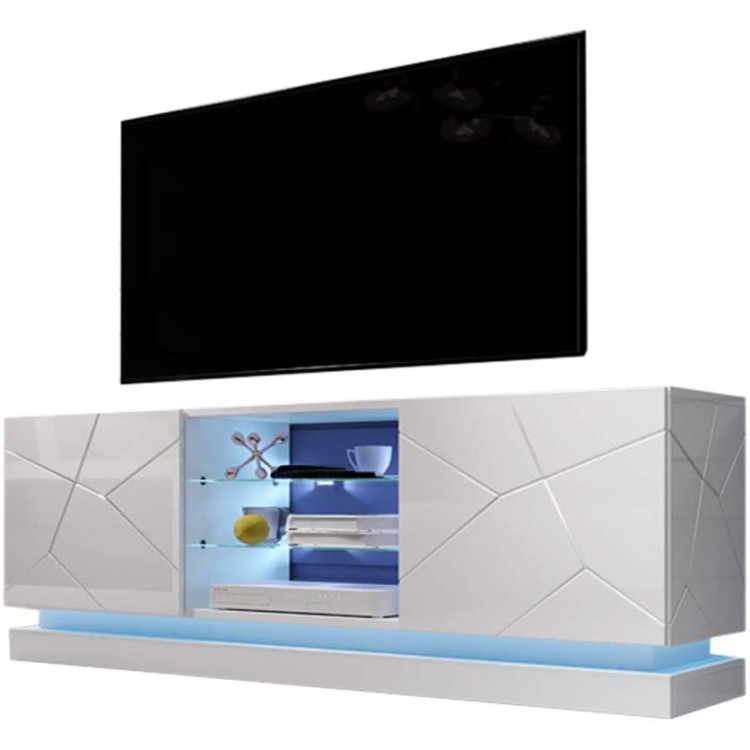 Meble Furniture Qiu Modern 63"-79" TV Stand 63 inch